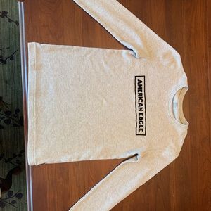 American Eagle Box Logo Knit Sweater Men’s XS